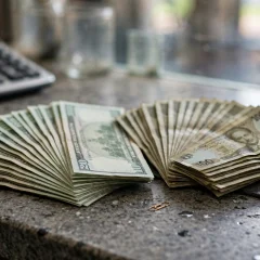 امریکی ڈالر اور پاکستانی کرنسی کے نوٹ — dollar rate pakistan 17 october 2026 کی نمایاں تصویر